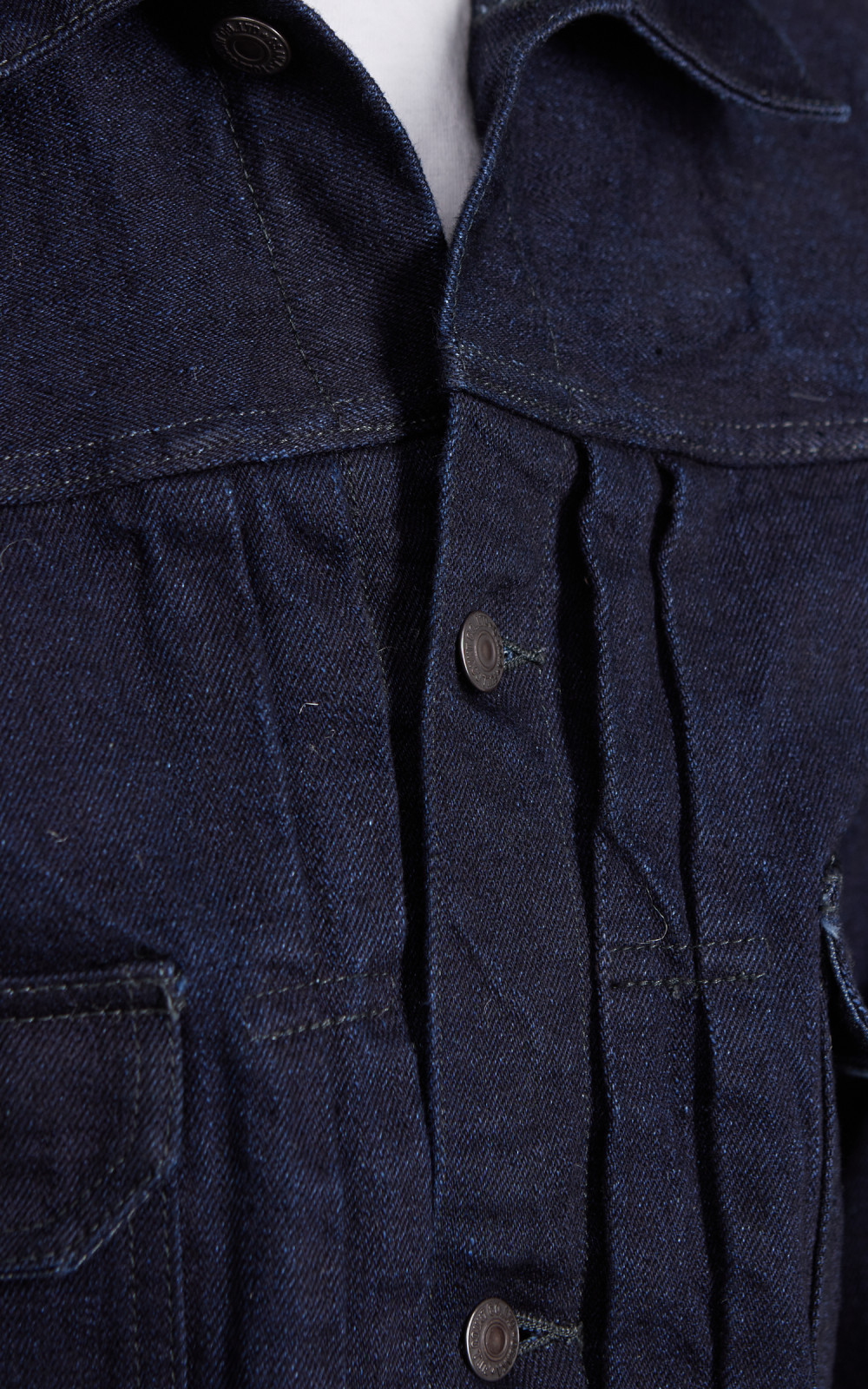 ジャケット・アウター Type 2 Super Rough Denim Jacket 2102sr Full Count 2102 Type 2 Super Rough Indigo x Black