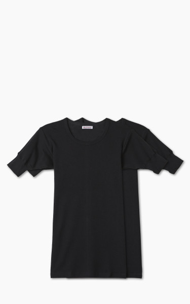 Pike Brothers 1962 Round Neck Tee 2-Pack Black