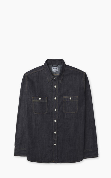 Houston U.S. Cotton Denim Work Shirt Indigo