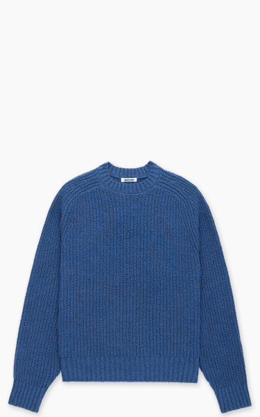 3sixteen Cotton Crewneck Sweater Boucle Lapis