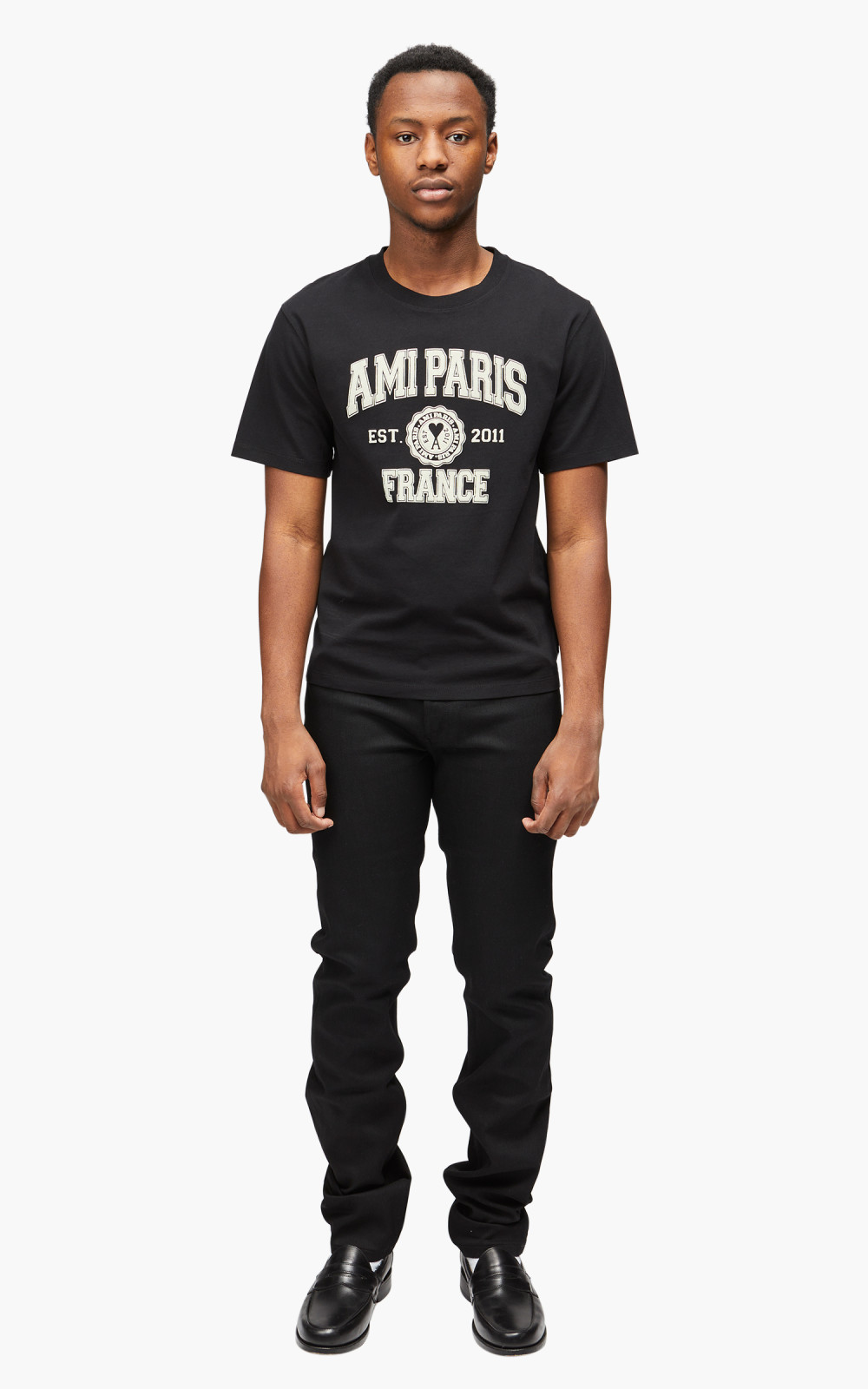 ★人気★【AMI PARIS】★Paris France T-Shir.t Black★ 19128949_42124879_600.jpg