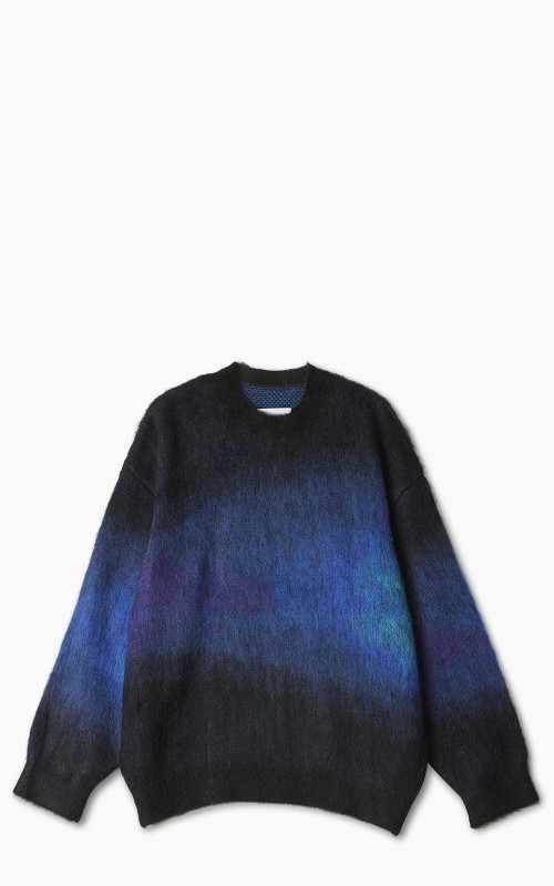 Oversized Gradation Mohair Sweater Black