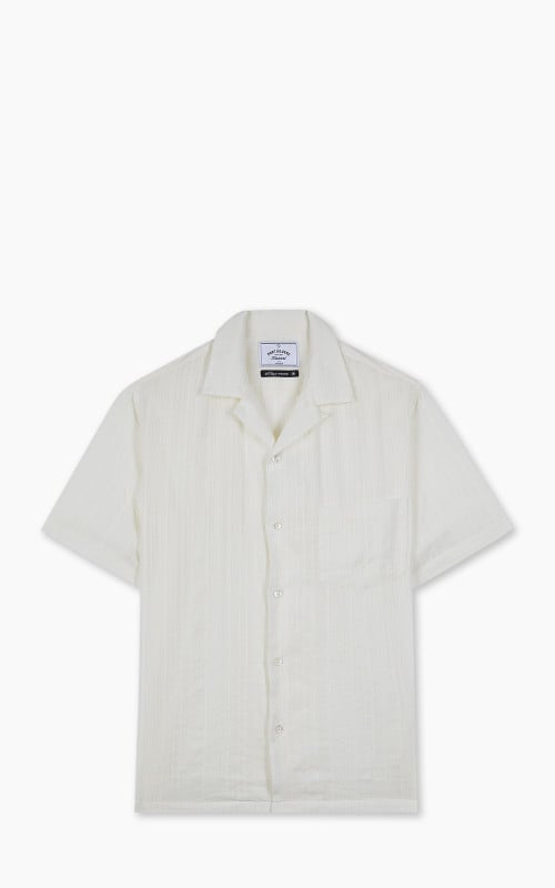 Portuguese Flannel Bahia Camp Collar Shirt Off White