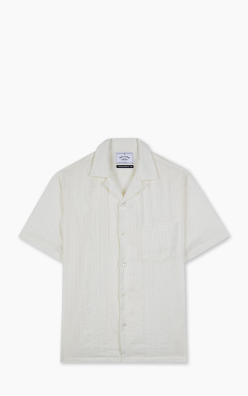 Portuguese Flannel Bahia Camp Collar Shirt Off White