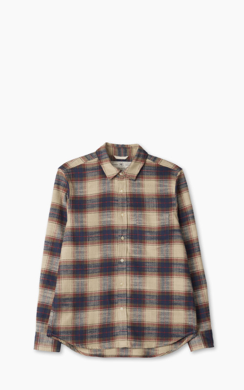 Rogue Territory Oxford Shirt Khaki Slub Plaid