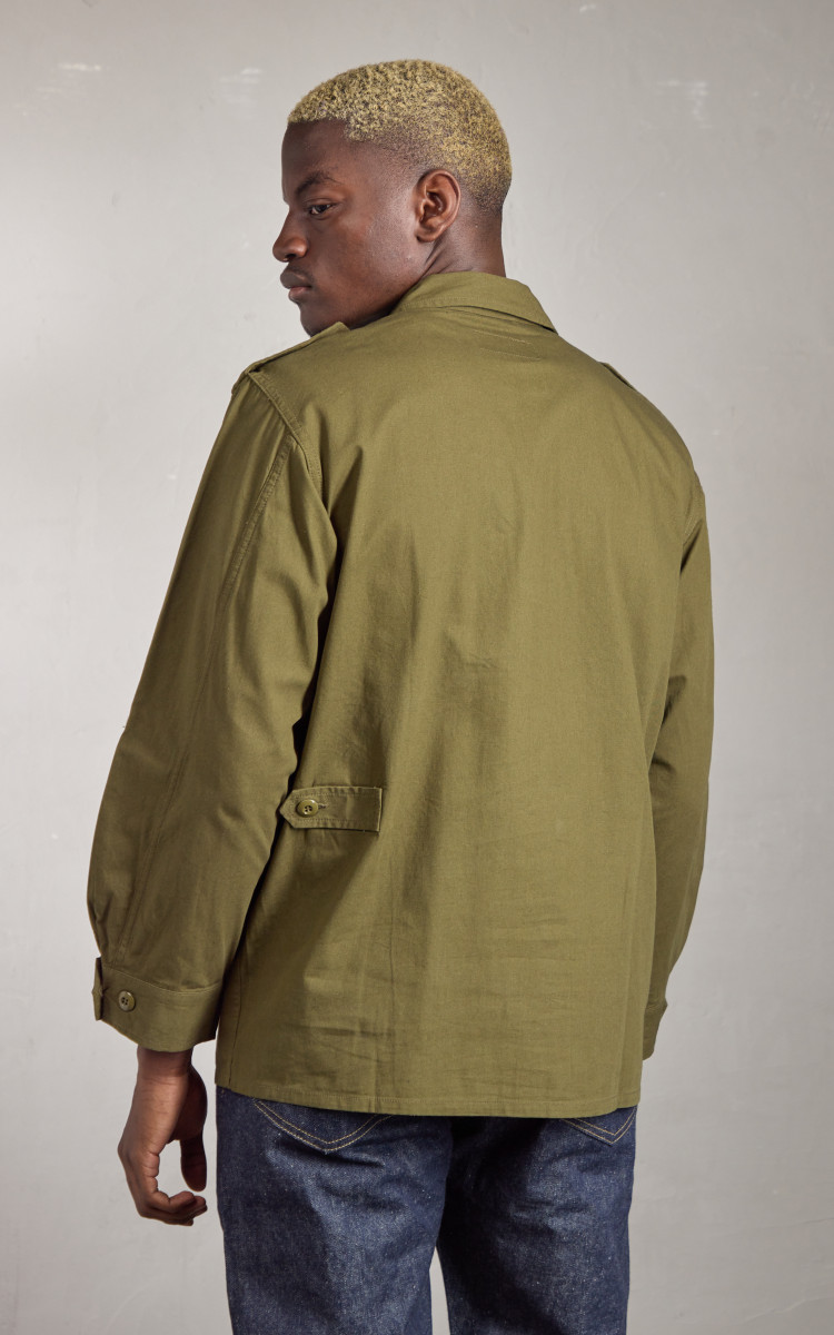 Houston Jungle Fatigue Jacket Cotton Poplin Olive Drab | Cultizm