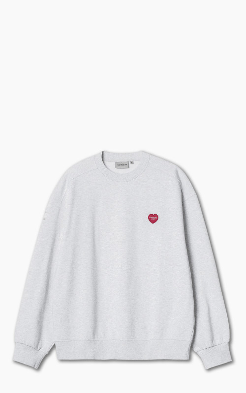 Carhartt WIP Heart Patch Sweat Ash Heather