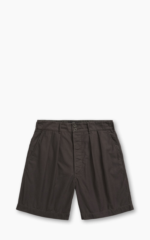 RRL Pleated Twill Short Washed Black