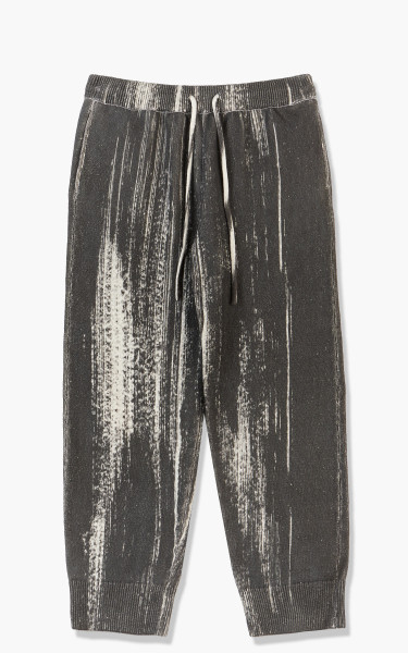 Yoke Printed Cotton Knit Lounge Pants Ecru/Black YK22SS0349S-Ecru-Black