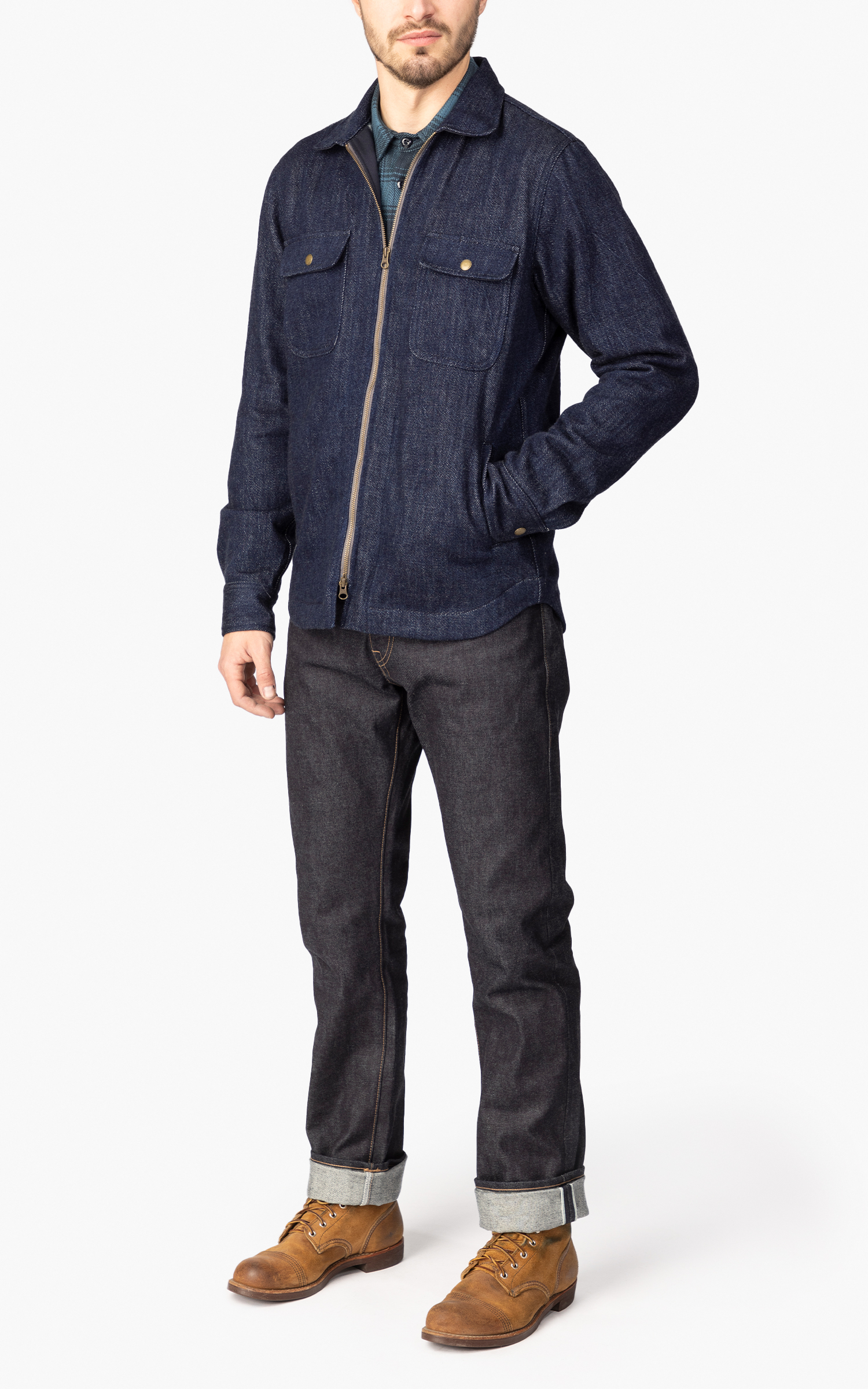 Rogue Territory Field Jacket Knit Denim Indigo 11oz | Cultizm