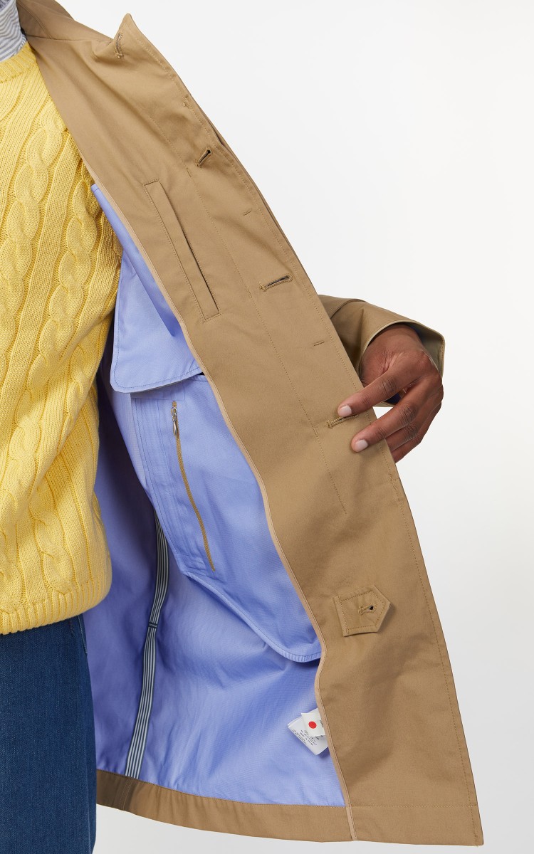 Nanamica GORE-TEX Soutien Collar Coat Beige | Cultizm