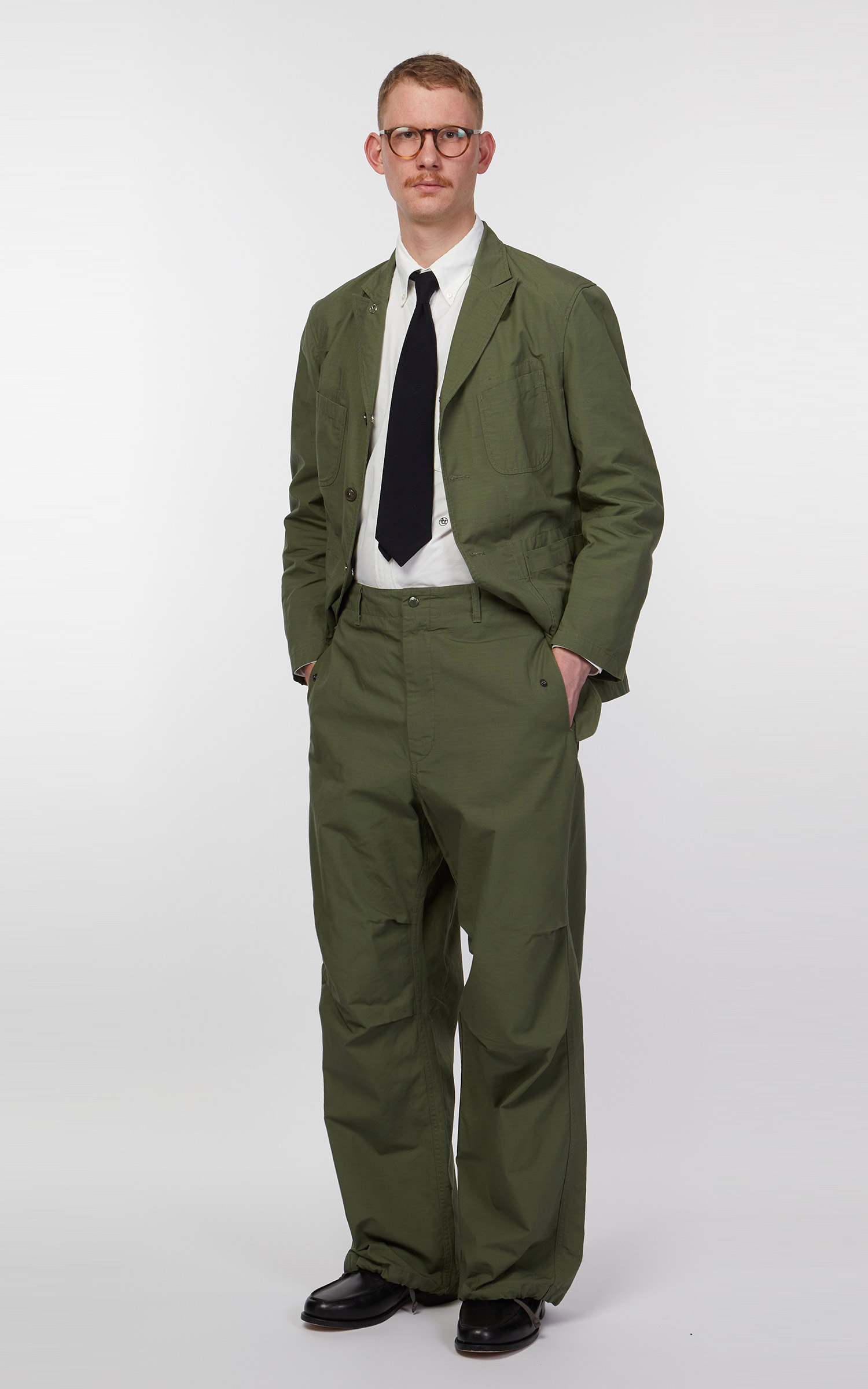 Engineered Garments Over Pant Cotton Ripstop Olive | Cultizm