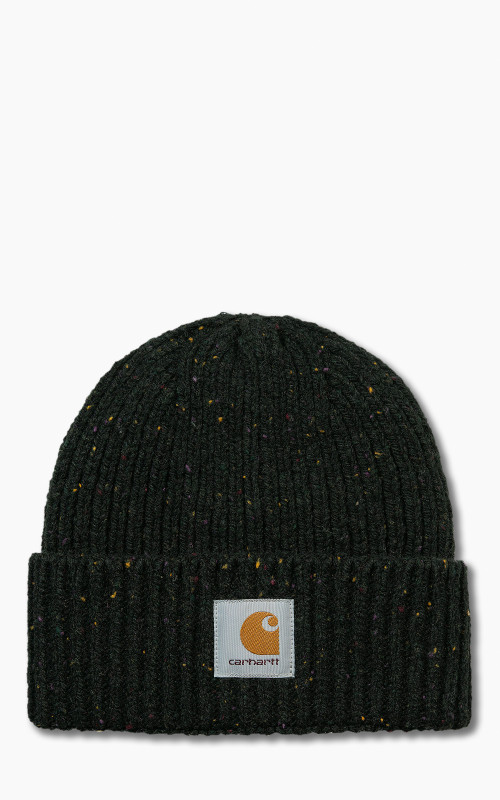 Carhartt WIP Anglistics Beanie Speckled Dark Cedar