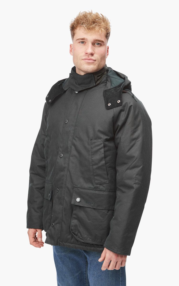 Barbour Bedale Winter Wax Jacket Navy/Olive Night | Cultizm