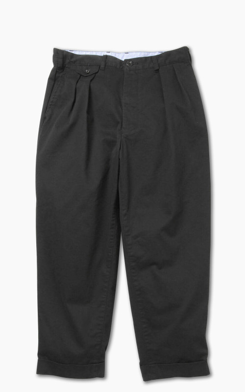 Beams Plus 2 Pleats Twill Chino Black