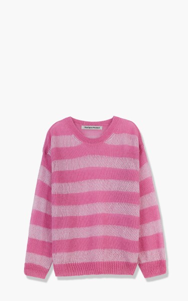 TheOpen Product Mohair Stripe Sweater Pink GTO221KT003-Pink