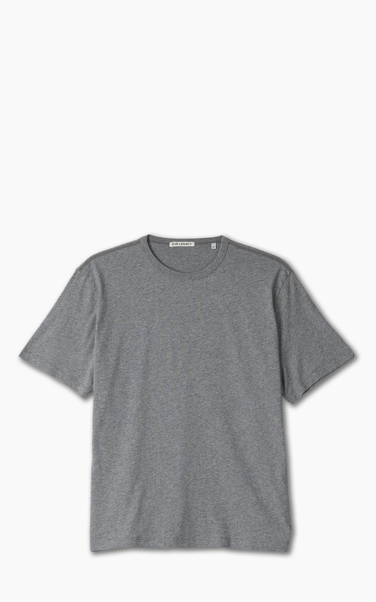 Our Legacy New Box T-Shirt Clean Jersey Grey Melange | Cultizm