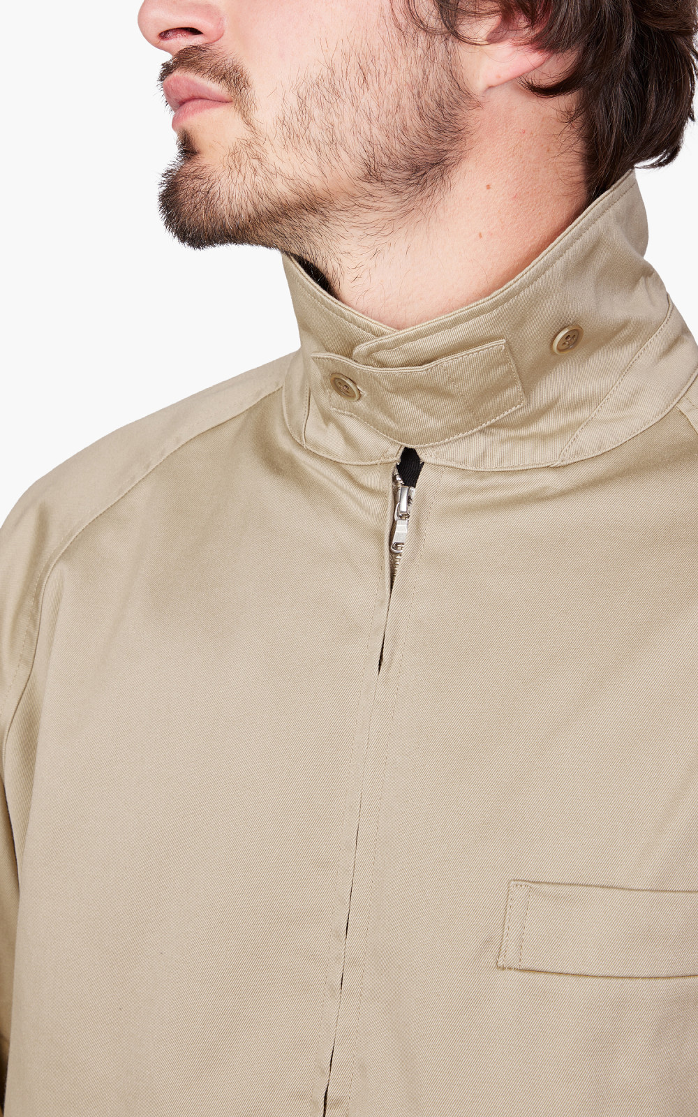 Nanamica GORE-TEX Infinium Chino Crew Jacket Khaki | Cultizm