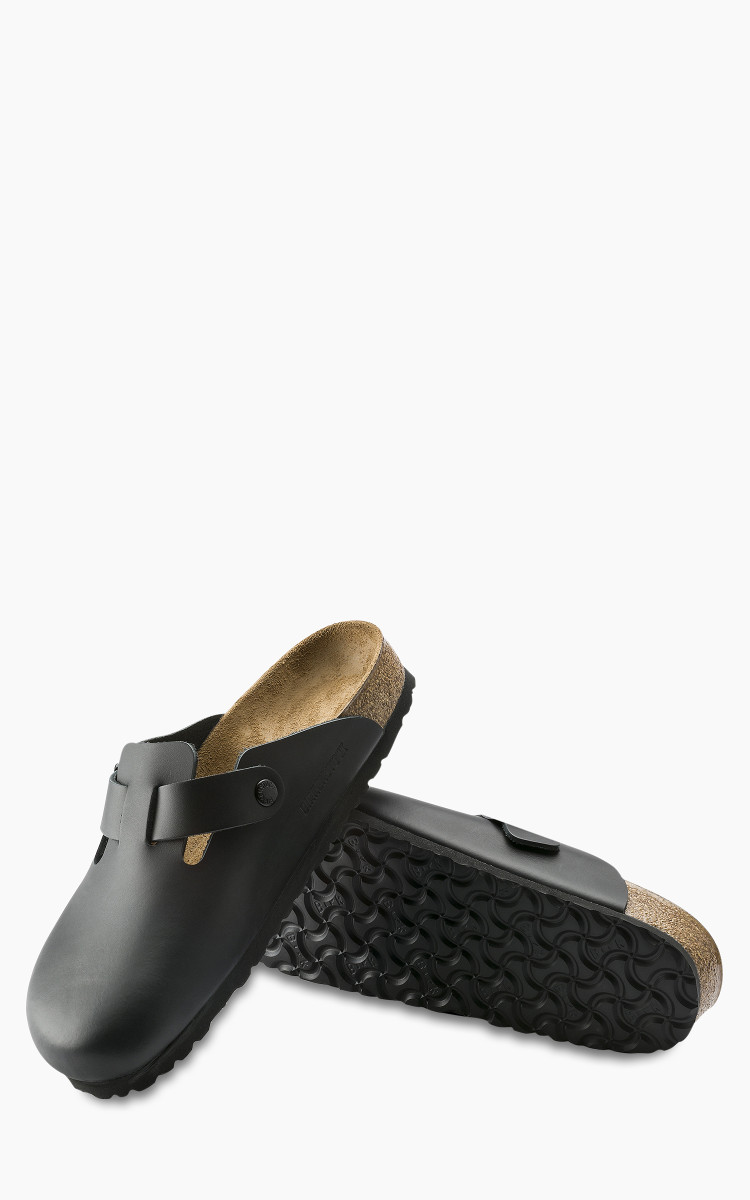 Birkenstock Boston Natural Leather Black | Cultizm Birkenstock Boston Natural Leather Black | Cultizm