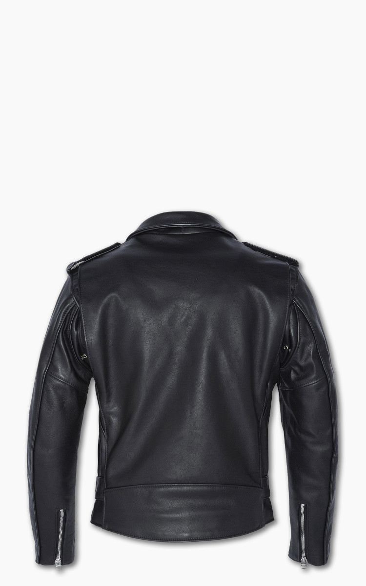 Schott NYC 613 One Star Perfecto Motorcycle Leather Jacket Black Cultizm