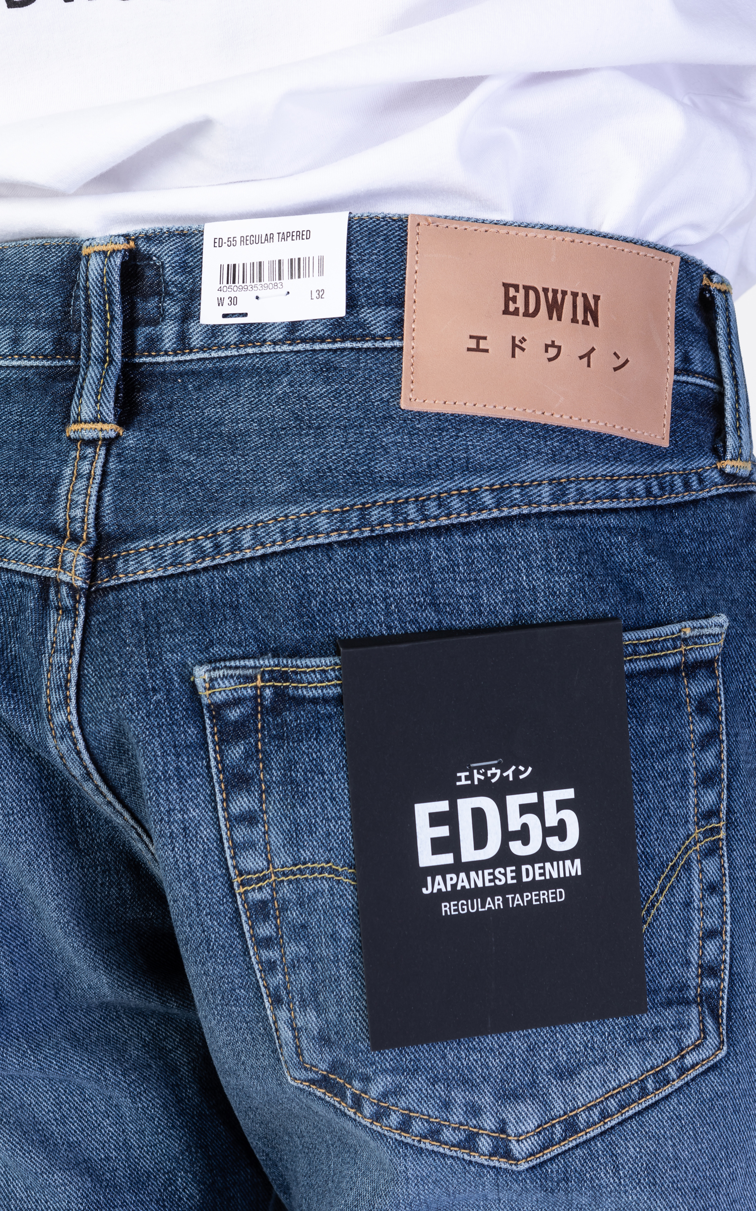 Mens Clothing Jeans Bootcut jeans Edwin Denim Ed 55 Yoshiko Left Hand Blue Unwashed Jeans in Grey for Men 