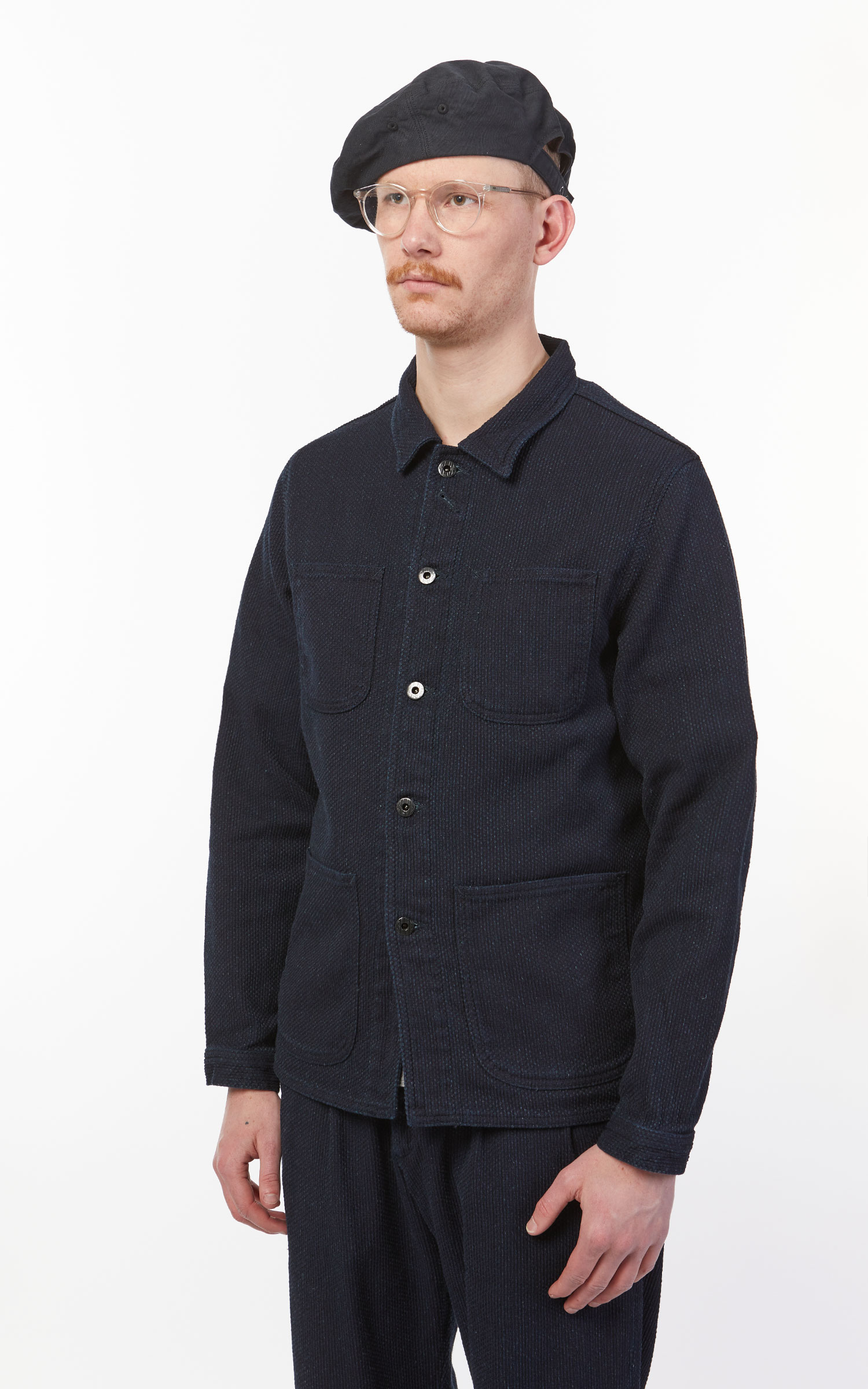 Japan Blue Sashiko Coverall Jacket Indigo | Cultizm