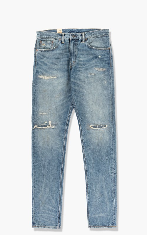 RRL Slim Narrow Selvedge Jeans Keenan Wash