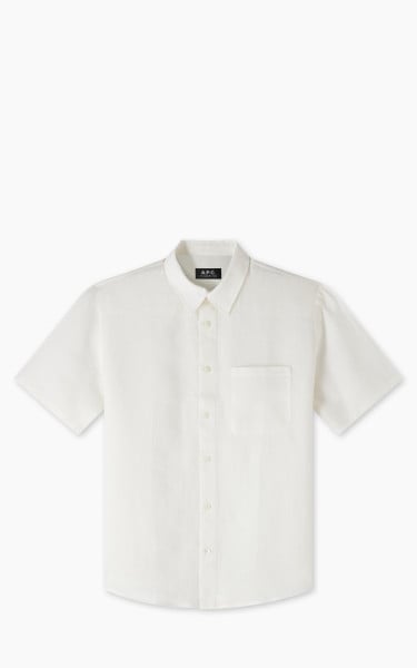 A.P.C. Bellini Logo Short-Sleeve Shirt Off-White