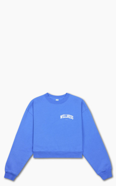 Sporty &amp; Rich Wellness Ivy Cropped Crewneck Ocean