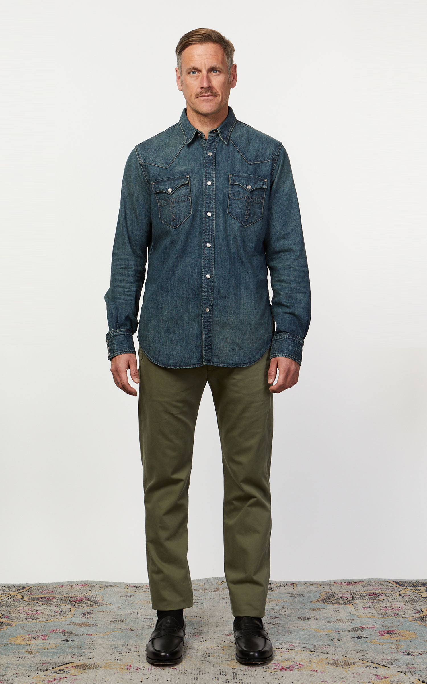 Rrl buffalo western shirt on sale