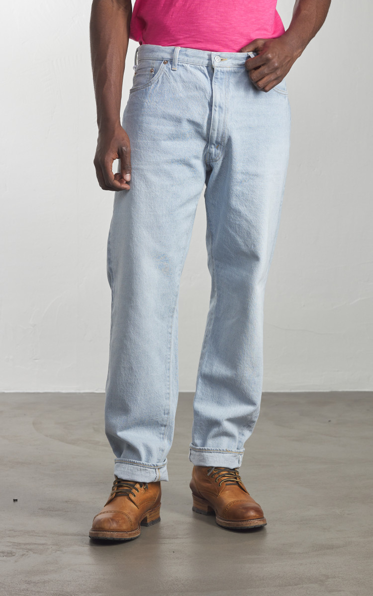 超美品25ssANCELLM AGING WIDE 5P DENIM PANTS ANCELLM 25SS AGING WIDE 5P DENIM BLACK