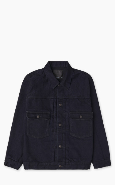 Fullcount 2102SRB Type 2 Selvedge Denim Jacket Super Rough Indigo x Black 15.5oz