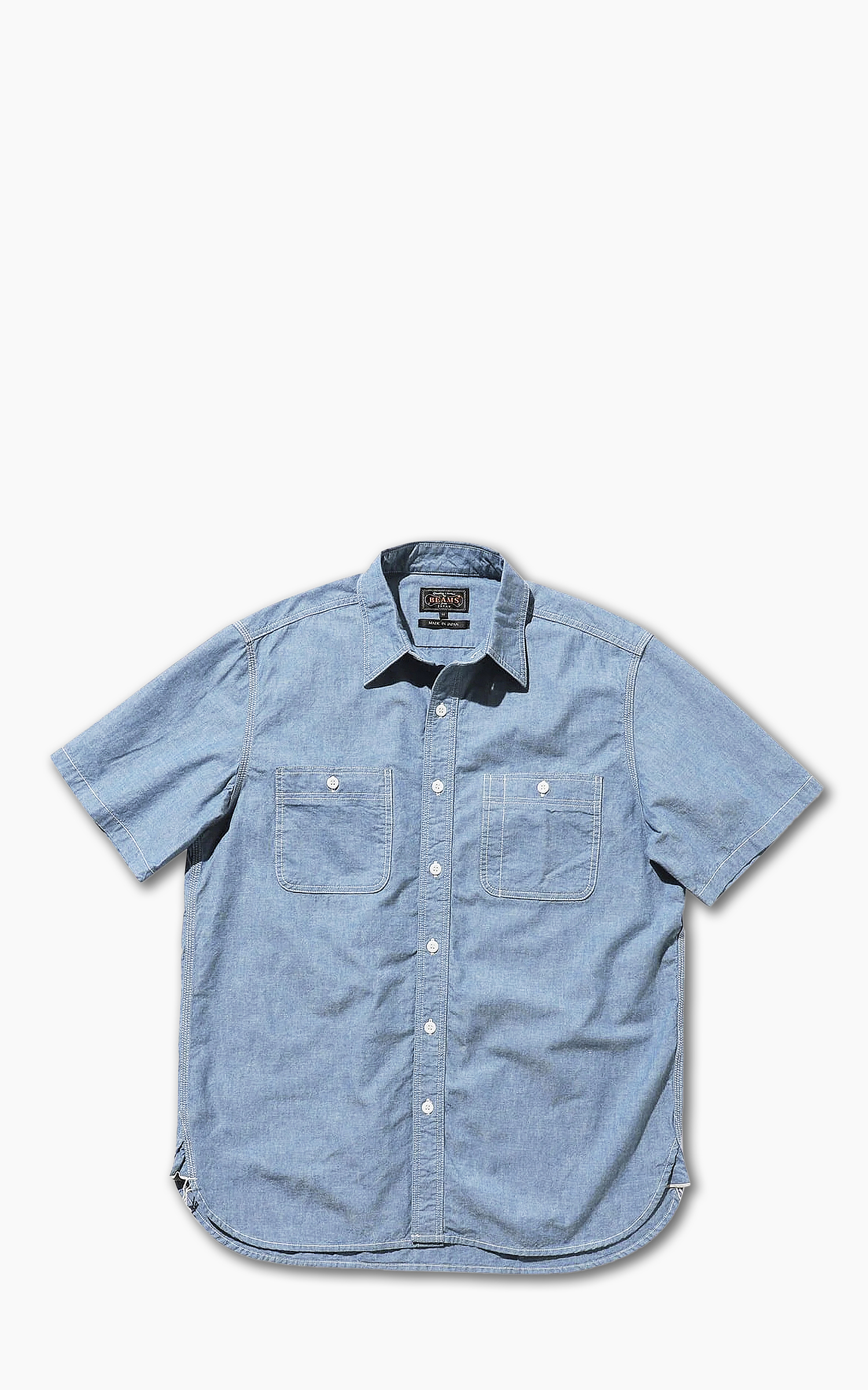 BEAMS SSZ ELBOW/P OX B.D シャツ XL