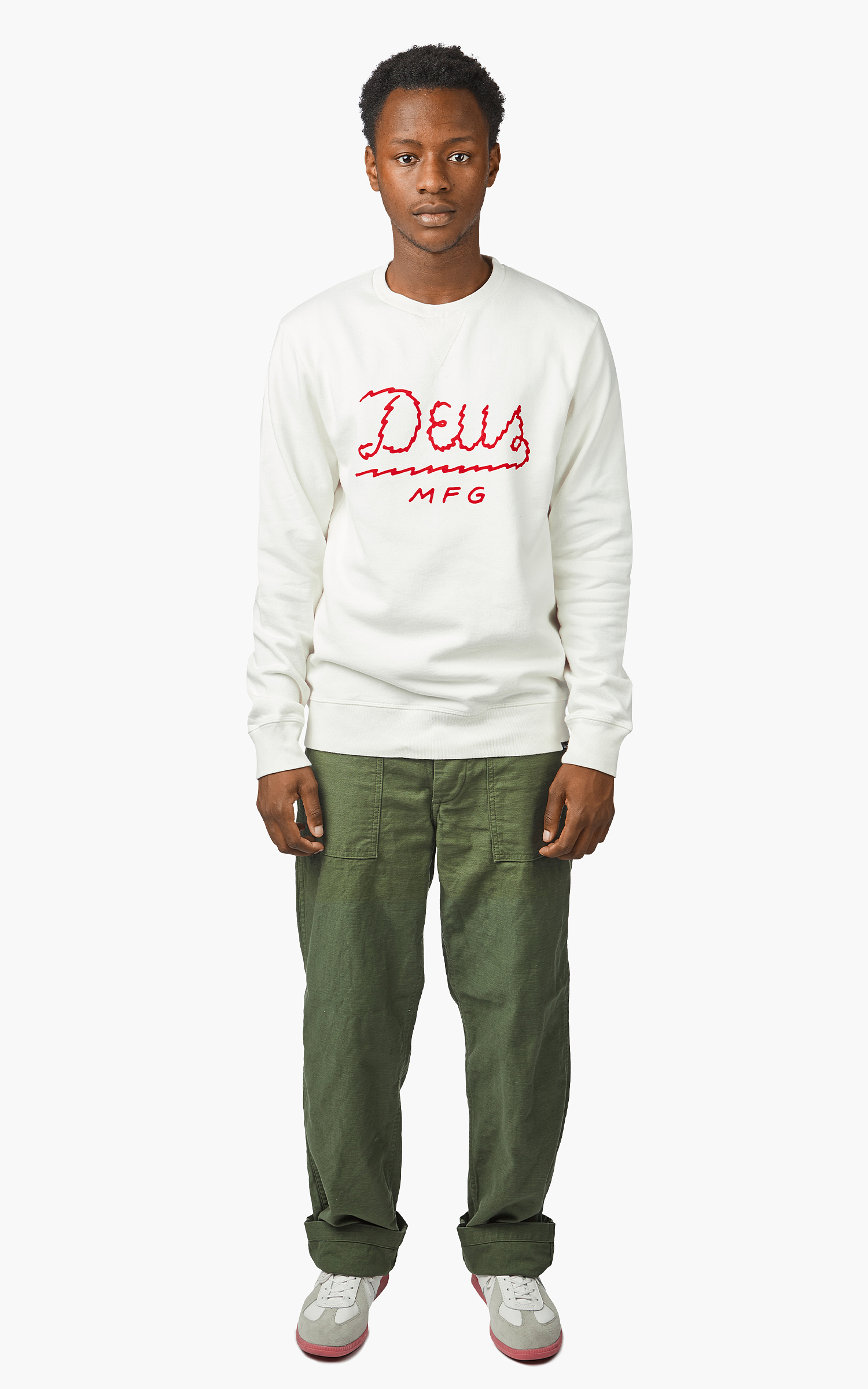 Deus Ex Machina Livewire Crew Vintage White | Cultizm