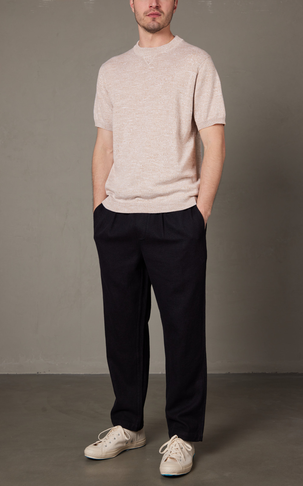 VIPSALE★【MOORER】Jude Knit Tシャツ Moorer Men Jude Knit T-Shirt