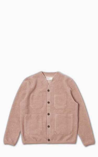 Universal Works Cardigan Wool Fleece Pink