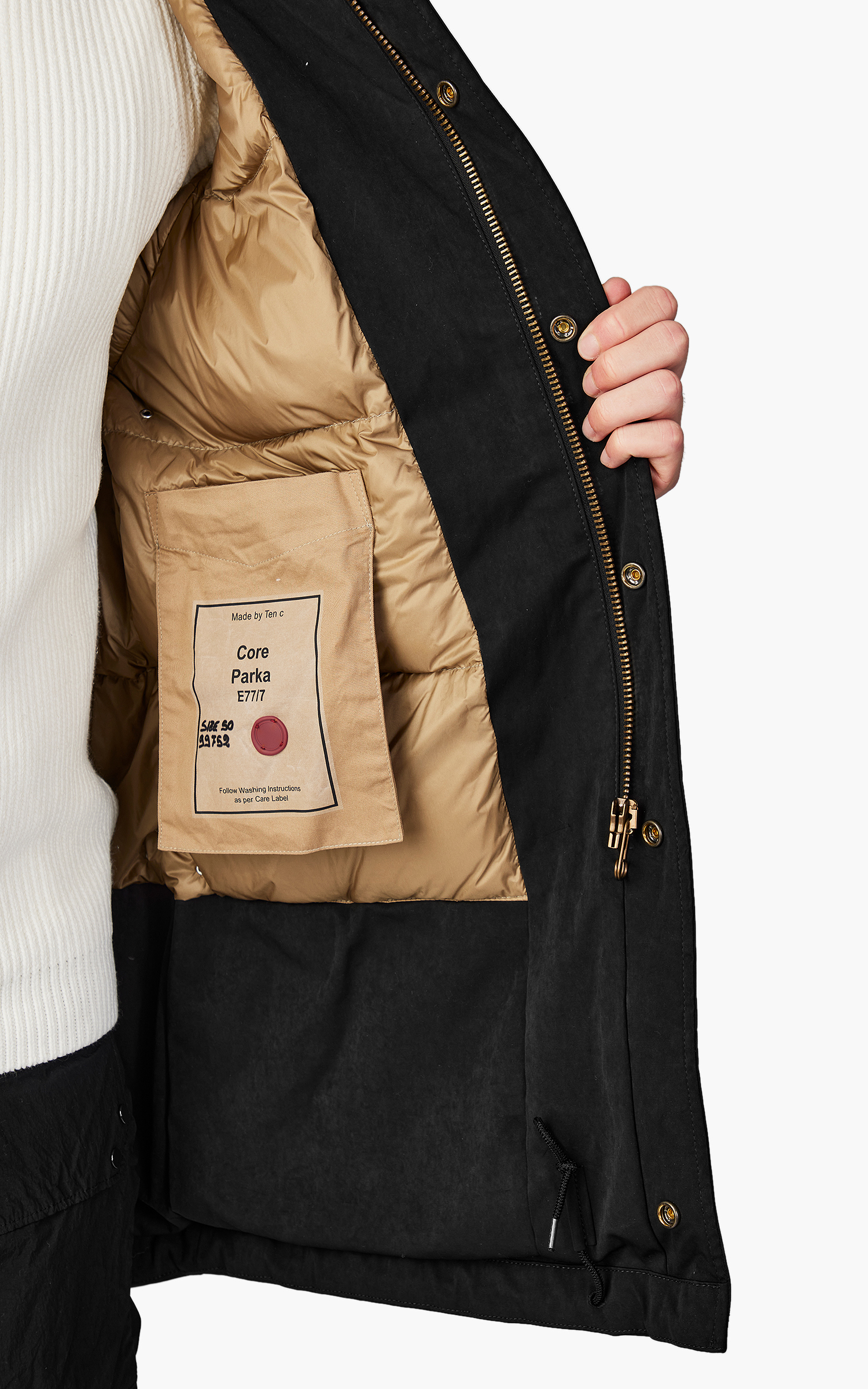 Ten C Core Down Parka Black | Cultizm