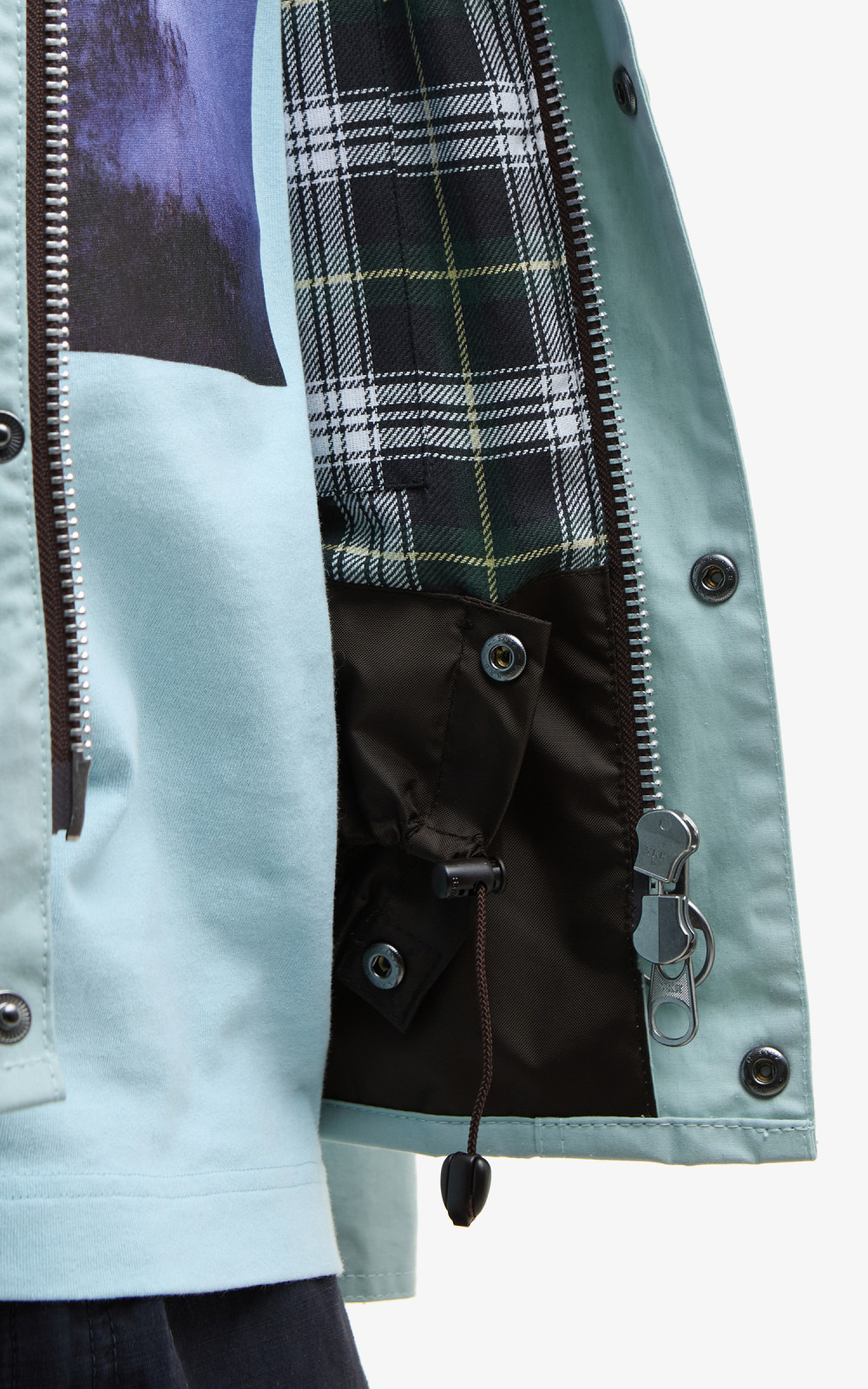 Barbour Noah Wading Casual Jacket Ice Blue