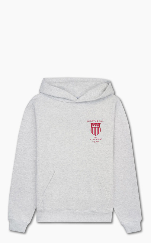 Sporty & Rich Athletic Team Hoodie Heather Gray