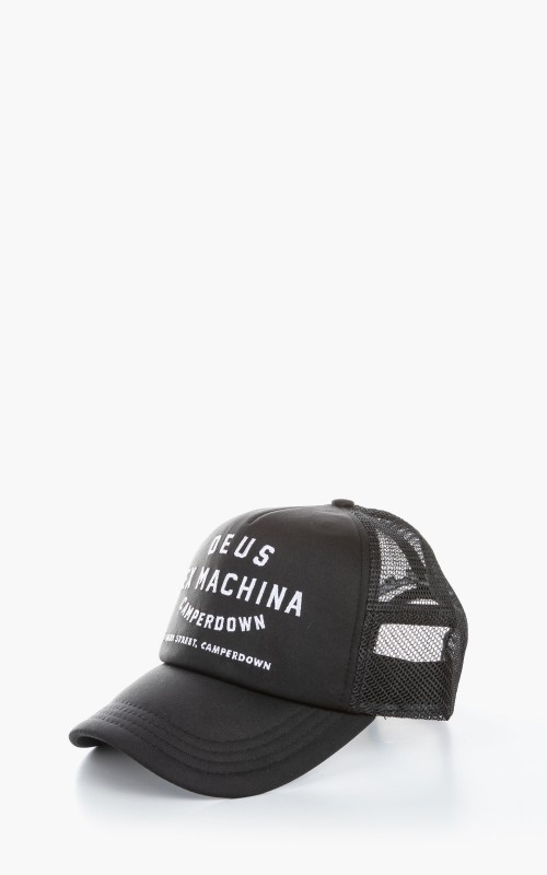 Deus Ex Machina Camperdown Address Trucker Cap Black