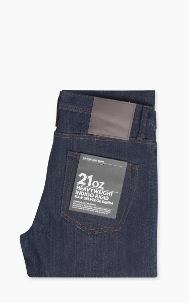 The Unbranded Brand UB121 Skinny Fit Heavyweight Selvedge Indigo 21oz