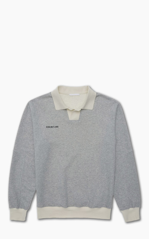Helmut Lang Logo Rugby Shirt Vapor Heather