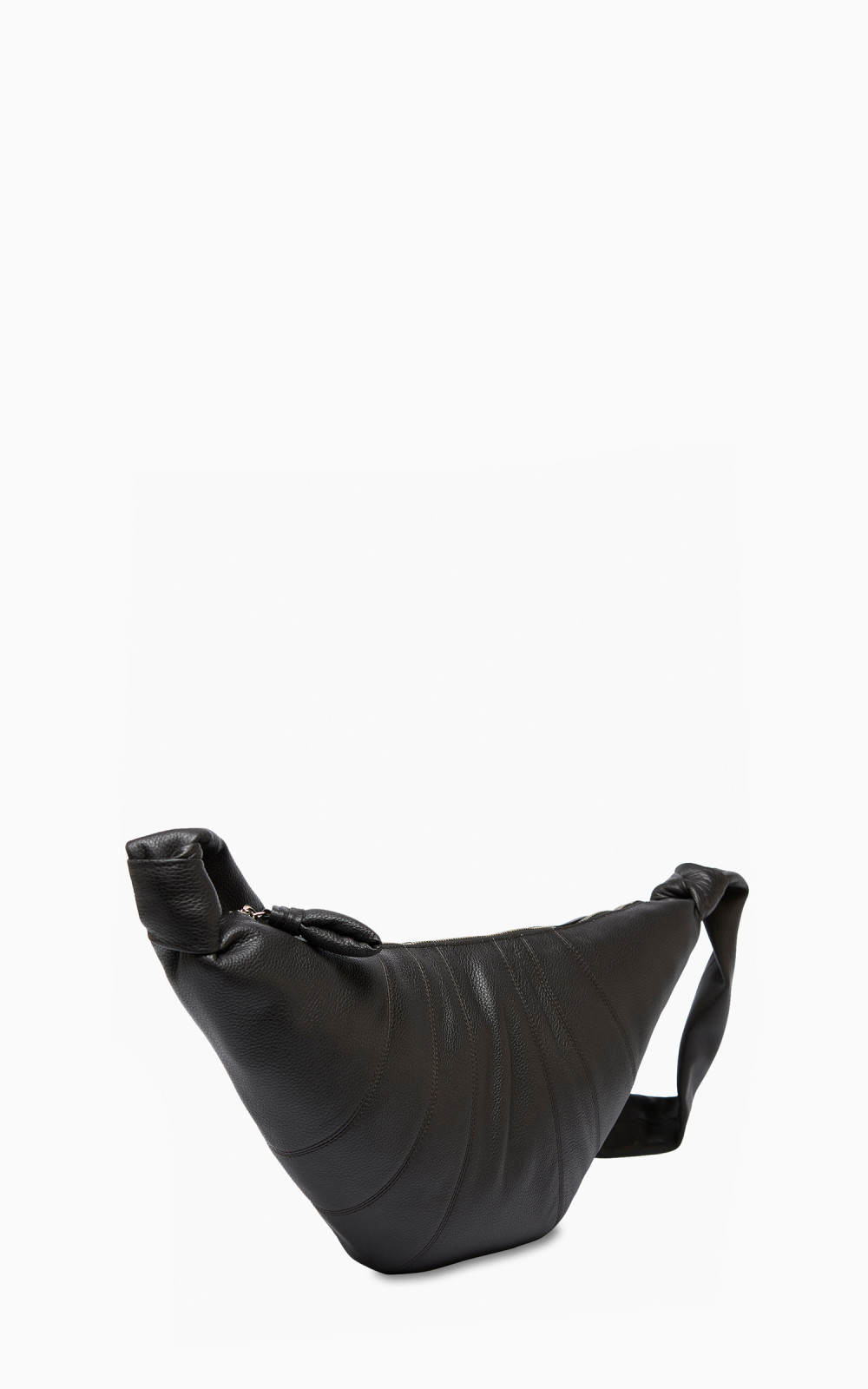 Lemaire Medium Croissant Bag Soft Grained Leather Dark