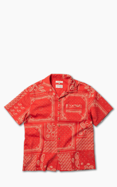 Nudie Jeans Aron Bandana Shirt Red