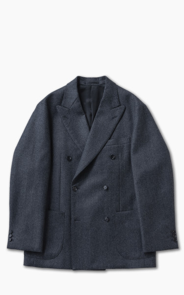 Kaptain Sunshine Double Breasted Jacket Charcoal