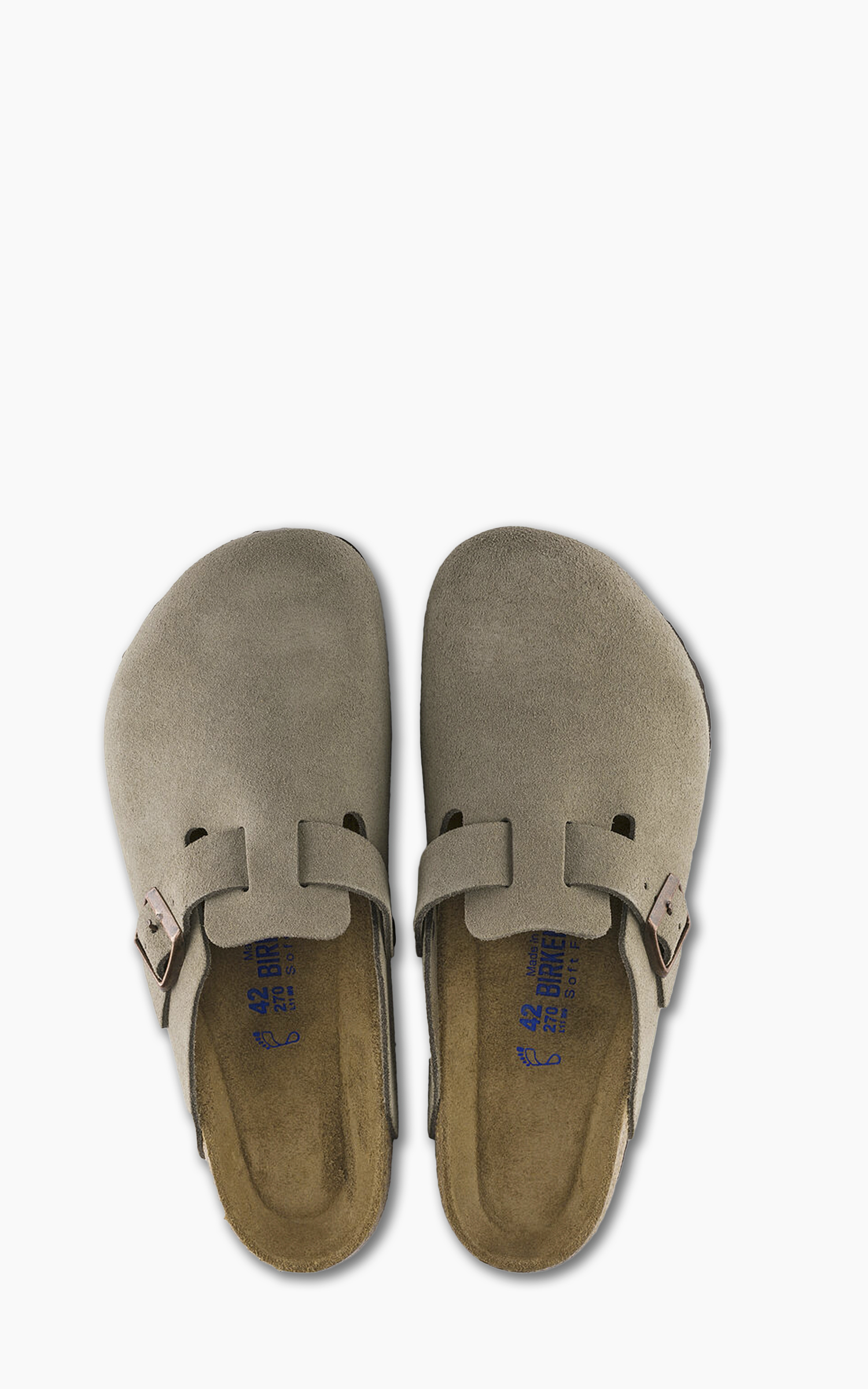 Birkenstock Boston Soft Footbed Suede Taupe | Cultizm