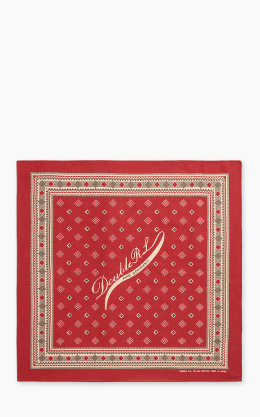 RRL Logo Red Cotton Bandana