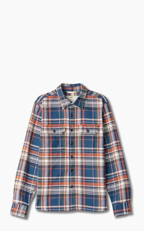 Rogue Territory Field Shirt Selvedge Navy Plaid