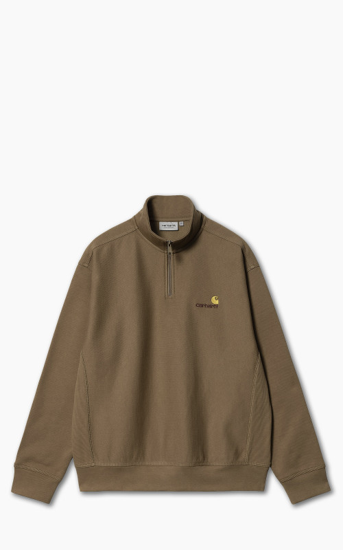 Carhartt WIP Half Zip American Script Sweatshirt Buffalo