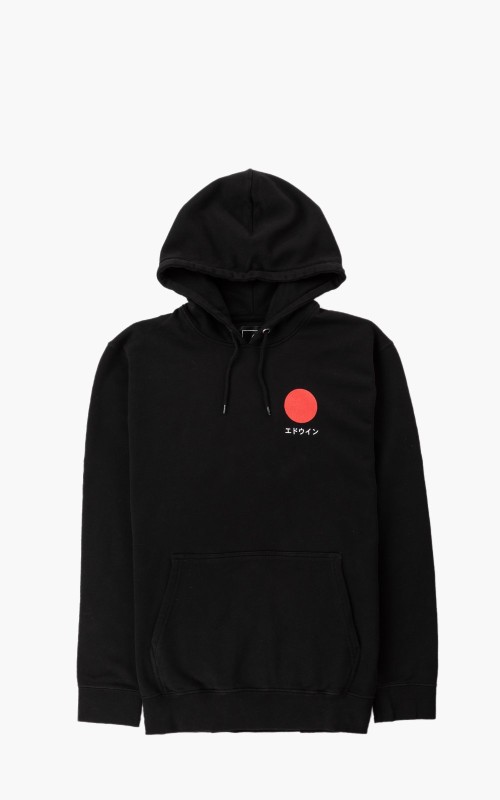 Edwin Japanese Sun Hoodie Sweat Heavy Black